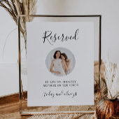 Signe De Table Siège Réservé En Mémoire D'Amour Signal, Minimalis