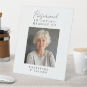 Signe De Table Siège Réservé, Photo, Mariage, Memorial Elegant, (In SItu)