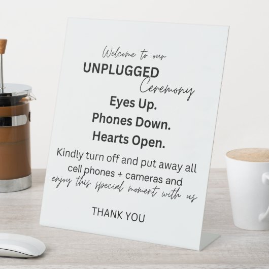 Signe De Table Signal de cérémonie débranché (In SItu)