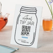 Signe De Table Signal de code de Venmo QR pour les barmans (In SItu)