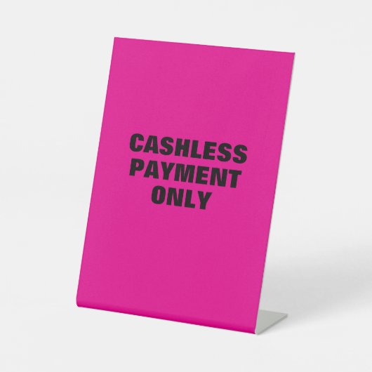 Signe De Table Signal de paiement unique sans cccccccci (Recto)