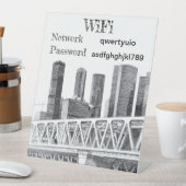 Signe De Table Signal de piédestal du pont du métro (In SItu)