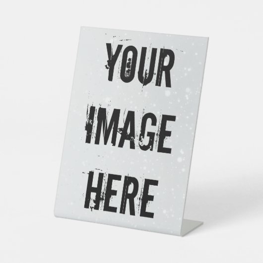 Signe De Table Signal Pedestal entièrement personnalisable (Recto)