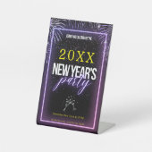 Signe De Table Signal Pedestal -Fête du Nouvel An -Ajouter Détail (Recto)