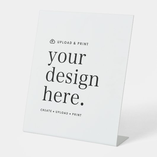 Signe De Table Signal Pedestal Votre Design Téléchargez 10" x 12" (Recto)