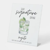Signe De Table Signal signature boisson (Recto)