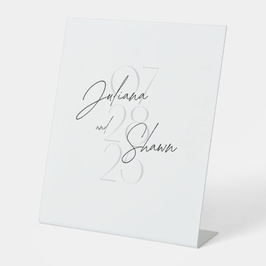 Signe De Table Signalisations pour mariages (Recto)