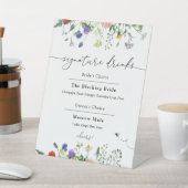 Signe De Table Signature Boissons Fleurs sauvages et abeilles bou (In SItu)