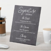 Signe De Table Signature Boissons Personnalisées Rustic Mariage B (In SItu)