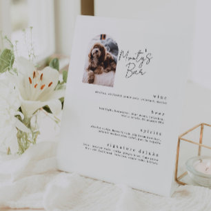 Signe De Table Signature Boissons Pet Bar Menu Piédestal Signal