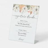 Signe De Table Signature Boissons Rustique Automne Signal (Recto)