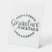 Signe De Table Signature Cocktails Cachet (Recto)