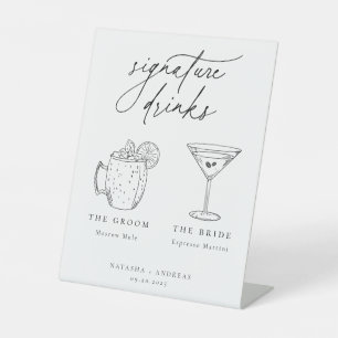 Signe De Table Signature contemporaine Boissons Signal Pedestal