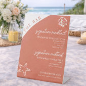 Signe De Table Signature Drinks Menu Editable Beach Bar Template