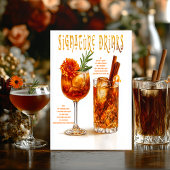 Signe De Table Signature Mariage Druid Hills Boissons Signal