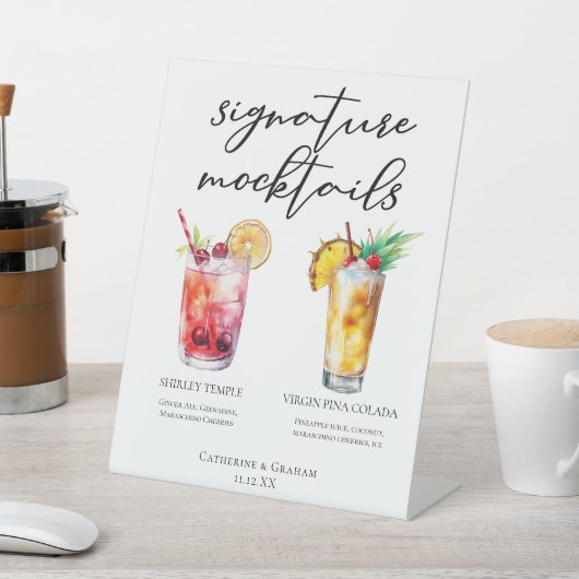 Signe De Table Signature Mocktails Shirley Temple Piña Colada (In SItu)