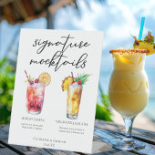 Signe De Table Signature Mocktails Shirley Temple Piña Colada