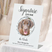 Signe De Table Signature personnalisée Boire Barre de chien Anima