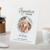 Signe De Table Signature personnalisée Boire Photo Barre de chien (In SItu)