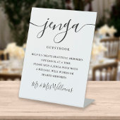 Signe De Table Signature Script Jenga Mariage Guestbook