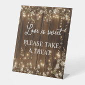 Signe De Table Signature Script Love Is Sweet String Lights Wood (Recto)