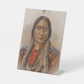 Signe De Table Signaux de fumée : Lakota Indian Chief Sitting Bul (Recto)