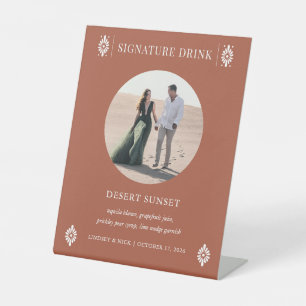 Signe De Table Signet boisson du Mariage mexicain Terra Cotta Sig