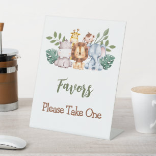 Signe De Table Signez Boy Baby shower Jungle Safari