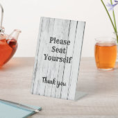 Signe De Table S'Il Vous Plaît Asseoir Théâtre, Mariage, Restaura (In SItu)