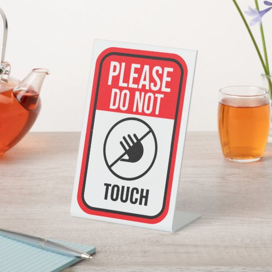 SIGNE DE TABLE S'IL VOUS PLAÎT NE TOUCHER PAS (In SItu)