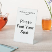 Signe De Table S'Il Vous Plaît Trouvez Votre Siège (In SItu)