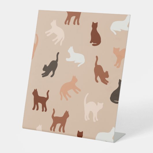 Signe De Table Silhouette de chat (Recto)