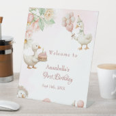 Signe De Table Silly Goose Garden Champhroom Anniversaire bienven (In SItu)