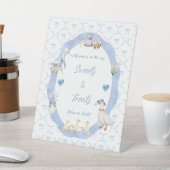 Signe De Table Silly Goose Whimsical Bow Baby Boy Shower (In SItu)