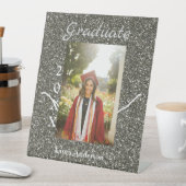 Signe De Table Silverglitter photo graduation ajouter nom classe  (In SItu)