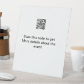 Signe De Table Simple analyse de code Q R modèle d'événement méti (In SItu)