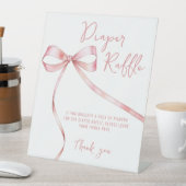 Signe De Table Simple Baby shower de la fille de la cagoule rose (In SItu)