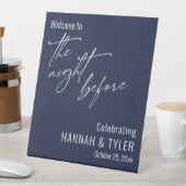 Signe De Table Simple bienvenue à la nuit avant la Marine (In SItu)
