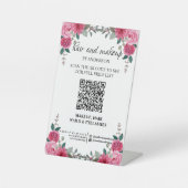 Signe De Table Simple black & white makeup digital QR price (Recto)