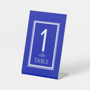 Signe De Table Simple bleu moderne minimaliste