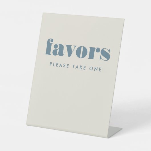 Signe De Table Simple Bold Blue Typography Table Wedding Favors (Recto)