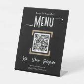 Signe De Table Simple Business Menu Connect Piedestal Sign (Recto)