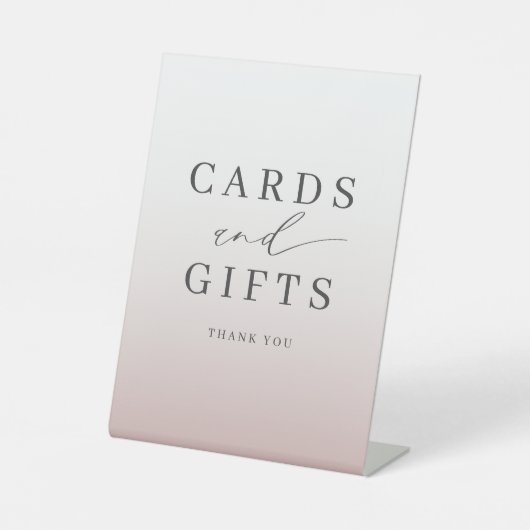Signe De Table Simple Cards & Gifts Rose Gold Wedding (Recto)
