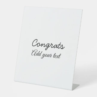 Signe De Table Simple congratulation graduation add your