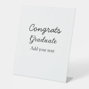 Signe De Table Simple congratulation graduation add your
