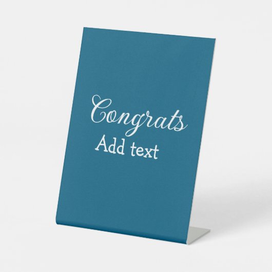 Signe De Table Simple congratulation graduation add your (Recto)