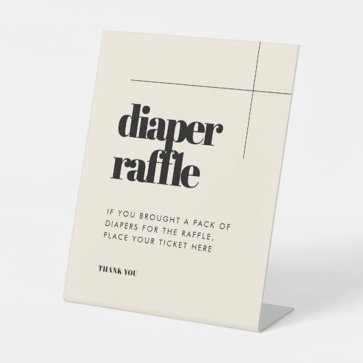 Signe De Table Simple élégant et chic Raffle de couches (Recto)