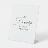 Signe De Table Simple et élégante préférence pour le mariage (Recto)