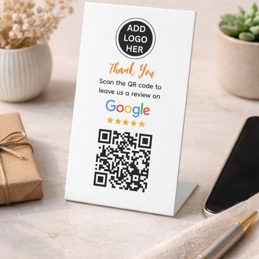 Signe De Table Simple Google Review Request|Modern Small Business