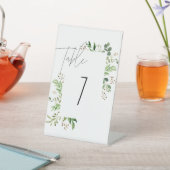 Signe De Table Simple Irish Green table Numéro (In SItu)